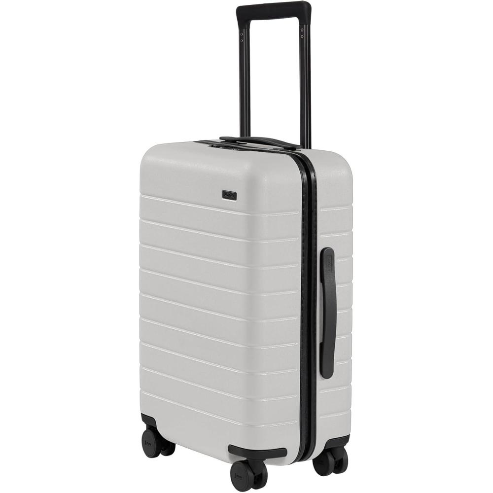 image:imageAway CarryOn Luggage Lightweight Hardside Suitcase with Spinner Wheels 22 Inch Airline Approved TSA Lock Salt WhiteCloud Gray