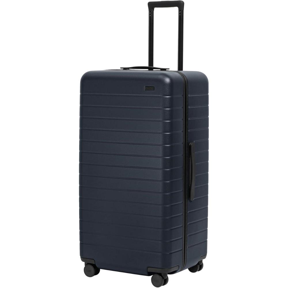 image:imageAway Large Trunk Luggage 31 Inch Hardside Suitcase with Spinner Wheels Lightweight amp Durable TSA Lock Ideal for Long Trips Navy BlueNavy Blue