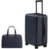 image:imageAway Travel Duo Bigger CarryOn Suitcase amp Everywhere Duffle Bag Set  Maximize Packing amp Organization Navy Blue