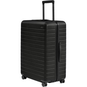 Away Large Checked Luggage, 29 Inch Hardside Suitcase with Spinner Wheels, Lightweight & Durable, TSA Lock, Salt White Matte(Jet Black)