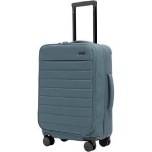 Away Softside Carry-On Suitcase, 22 Inch Lightweight, Expandable High-Strength Nylon Luggage With Spinner Wheels, Meets Requirements for Most Major Airlines, Jet Black(Coast Blue)