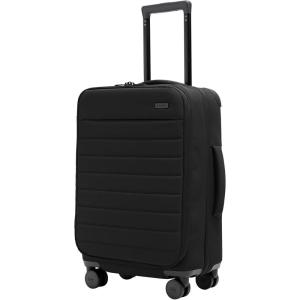 Away Softside Carry-On Suitcase, 22 Inch Lightweight, Expandable High-Strength Nylon Luggage With Spinner Wheels, Meets Requirements for Most Major Airlines, Jet Black(Jet Black)