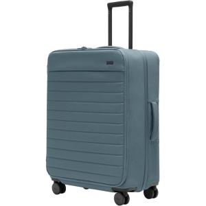 Away Softside Large Checked Suitcase, 29 Inch Lightweight, Expandable Luggage For Men & Women, Durable Nylon Exterior, TSA Approved Lock, Ideal For Trips 2+ Weeks, Jet Black(Coast Blue)