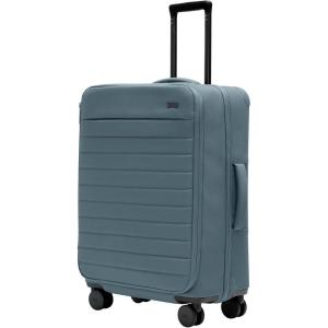 Away Softside Medium Checked Suitcase, 26 Inch Lightweight, Expandable Luggage For Men & Women, Durable Nylon Exterior, TSA Approved Lock, Ideal For Trips 1-2 Weeks, Coast Blue(Coast Blue)