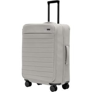 Away Softside Medium Checked Suitcase, 26 Inch Lightweight, Expandable Luggage For Men & Women, Durable Nylon Exterior, TSA Approved Lock, Ideal For Trips 1-2 Weeks, Coast Blue(Grey)