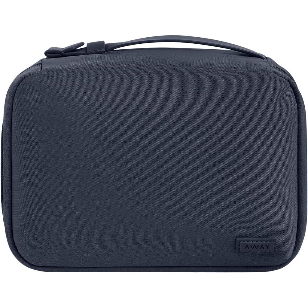 image:imageAway Toiletry Bag Small Lightweight Travel Pouch Compact Travel Organizer with Multiple Compartments Navy BlueNavy Blue