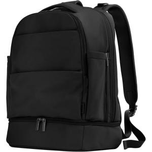 Away Double Diaper Backpack, Lightweight Baby Diaper Bag Backpack for Mom & Dad, Spacious, Comfortable, Travel Ready, Jet Black