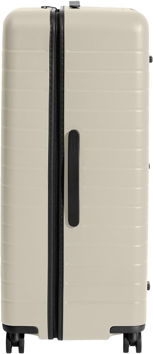 image:imageAway Amazon Exclusive Medium Checked Luggage 26Inch Lightweight Hardside Suitcase with Custom WhisperGlide 360 Wheels Interior Compression System TSAAccepted Lock Sky BlueSalt White Matte