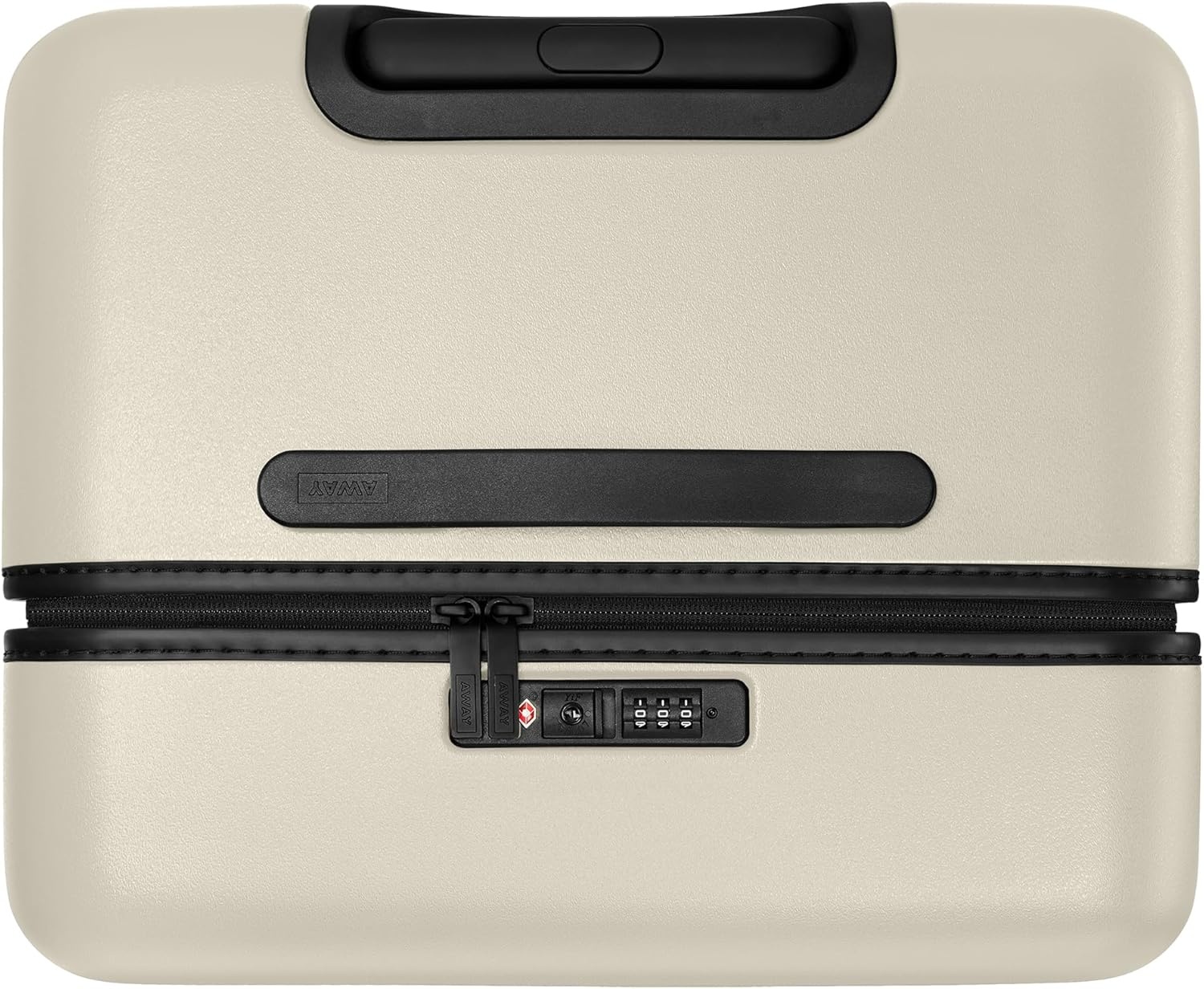 image:imageAway Amazon Exclusive Medium Checked Luggage 26Inch Lightweight Hardside Suitcase with Custom WhisperGlide 360 Wheels Interior Compression System TSAAccepted Lock Sky BlueSalt White Matte