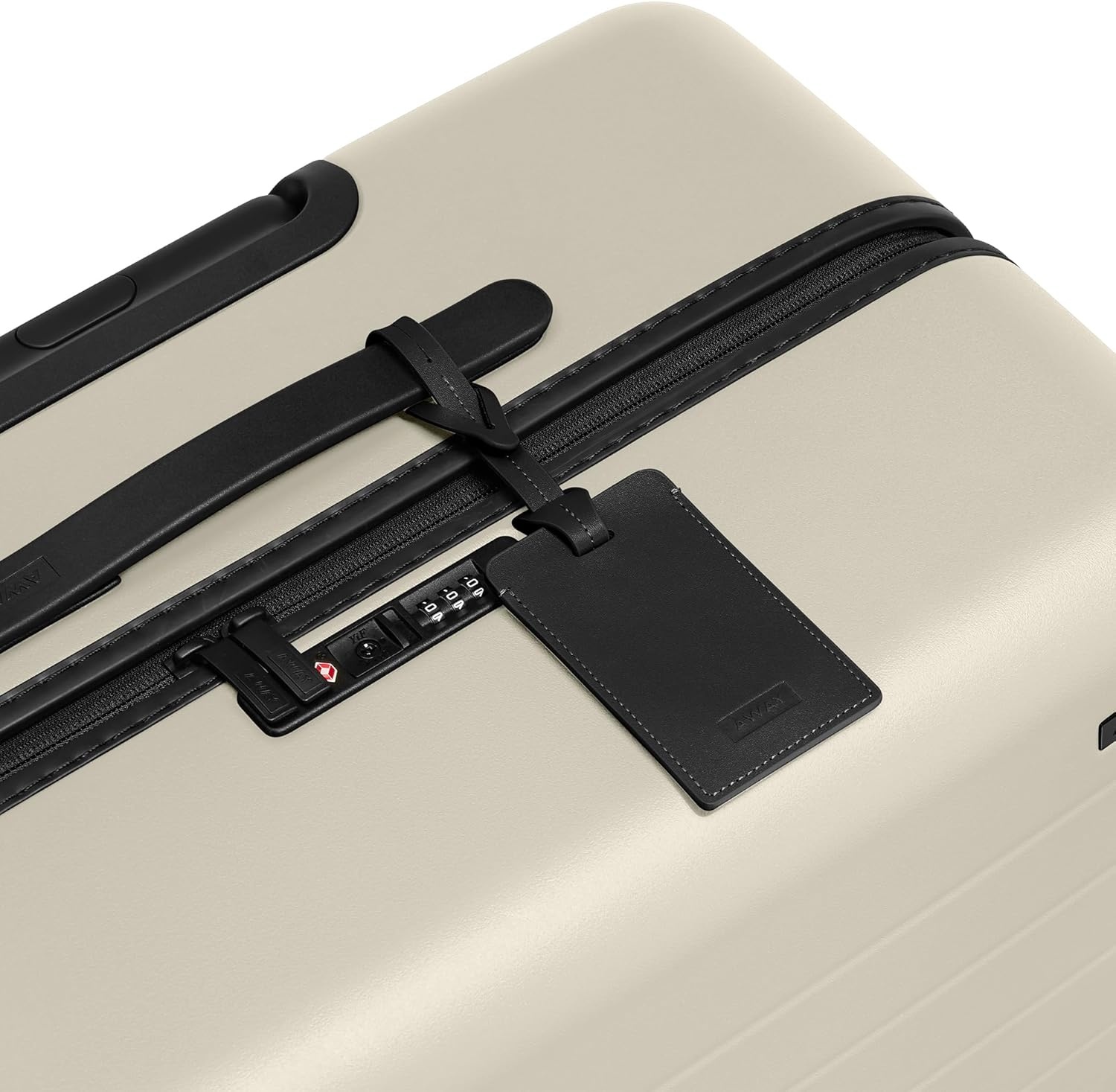 image:imageAway Amazon Exclusive Medium Checked Luggage 26Inch Lightweight Hardside Suitcase with Custom WhisperGlide 360 Wheels Interior Compression System TSAAccepted Lock Sky BlueSalt White Matte