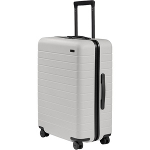 Away Amazon Exclusive Medium Checked Luggage – 26-Inch Lightweight Hardside Suitcase with Custom WhisperGlide 360° Wheels, Interior Compression System, TSA-Accepted Lock – Sky Blue(Cloud Gray)
