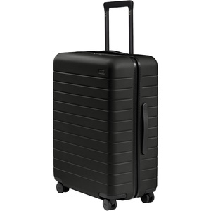 Away Amazon Exclusive Medium Checked Luggage – 26-Inch Lightweight Hardside Suitcase with Custom WhisperGlide 360° Wheels, Interior Compression System, TSA-Accepted Lock – Sky Blue(Jet Black)
