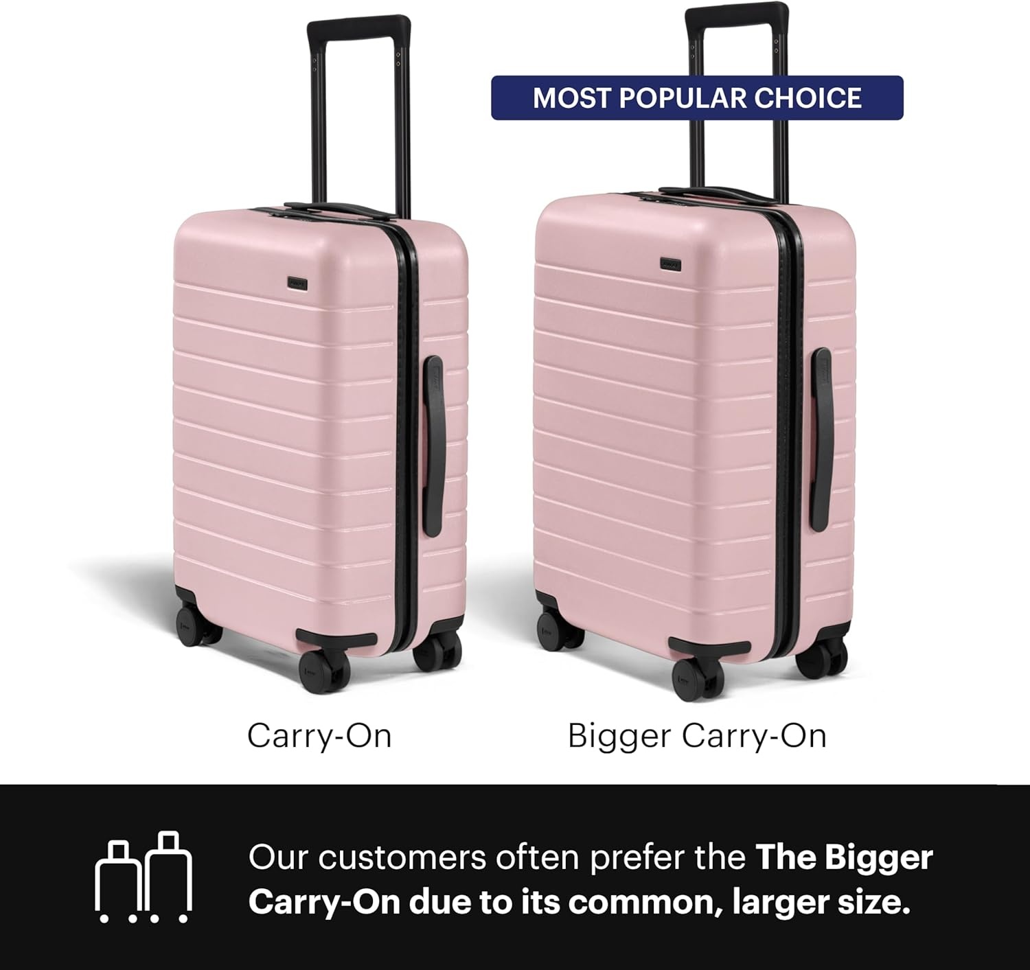 image:imageAway Amazon Exclusive CarryOn Luggage 22Inch Lightweight Hardside Suitcase with 360 Spinner Wheels Interior Compression System TSAApproved Lock Palm GreenBlush Pink